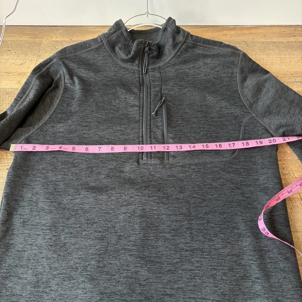 The North Face Dark Gray Quarter Zip Jacket Outdoor Casual Winter Fall